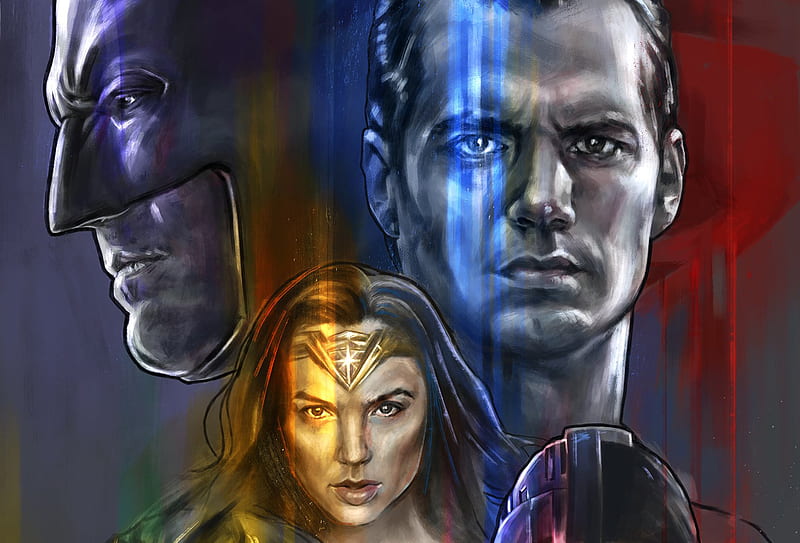 Batman Superman Wonder Woman Fan Made, batman, superman, wonder-woman, artist, artwork, superheroes, HD wallpaper