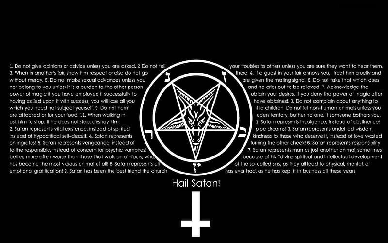 Dark, Occult, Pentagram , Satanic , Text, HD wallpaper