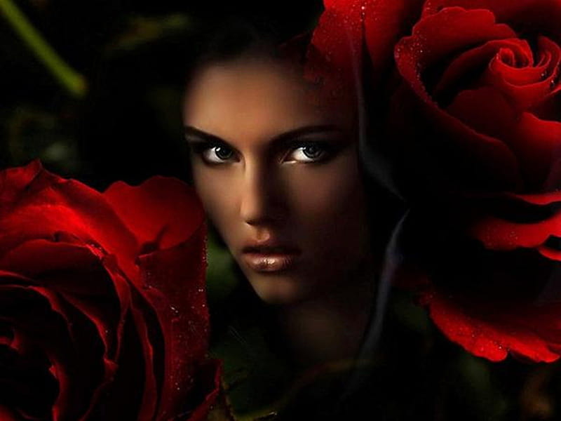 1920x1080px, 1080P free download | Red passion, red, model, black