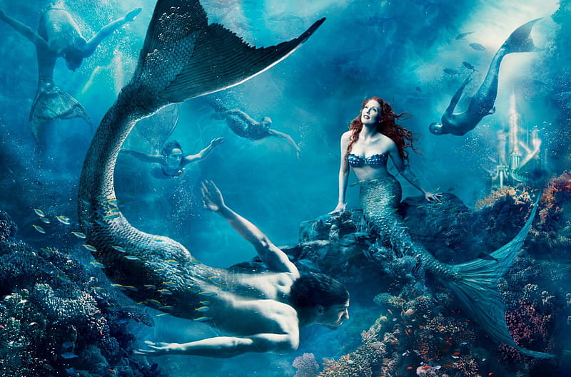 beautiful mermaid!!!, fantasy, graphy, animation, people, entertainment, bonito, other, HD wallpaper