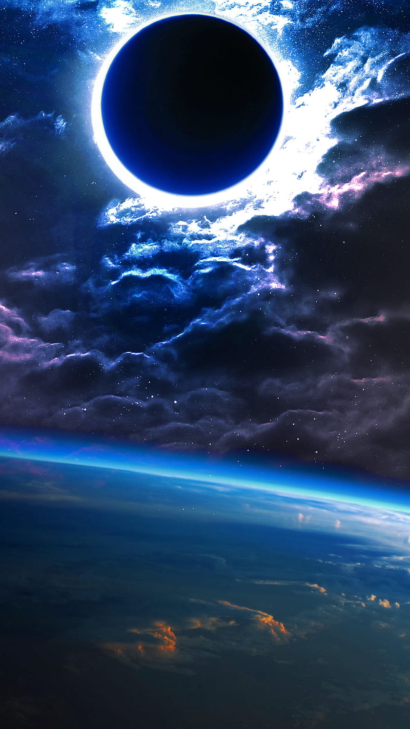 Galaxy, destiny, game, hole, hunter, moon, planet, serenity, solar, sun, unknown, HD phone wallpaper