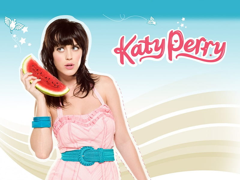 Katy Perry, Water, Melon, Perry, Katy, With, HD wallpaper