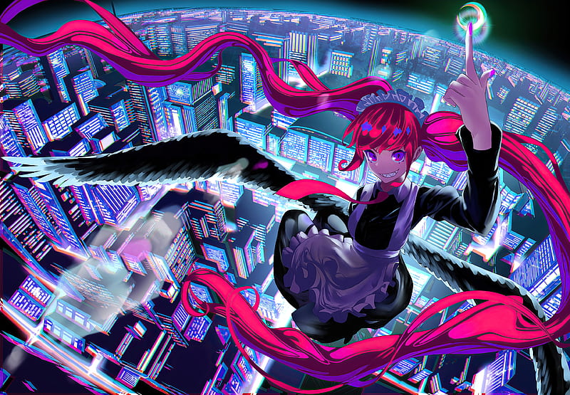 Crazy Heights Anime Girl, anime-girl, anime, artist, artwork, digital-art, HD wallpaper