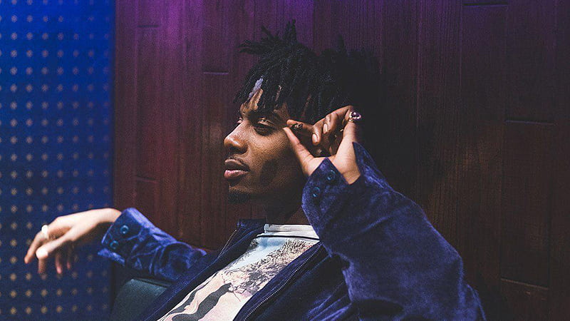 playboi carti is sitting on couch wearing blue coat having cigar in hand music, HD wallpaper