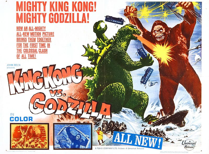 King Kong, Movie, Godzilla, King Kong Vs Godzilla, HD wallpaper