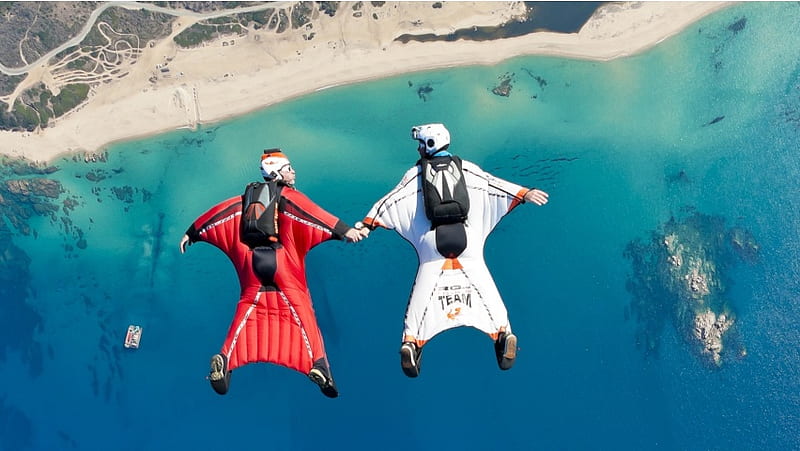 Skydiving Wingsuit Flying, HD wallpaper