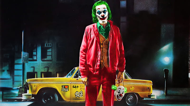 Joker Taxi Driver , joker, supervillain, superheroes, artist, artwork, digital-art, deviantart, HD wallpaper
