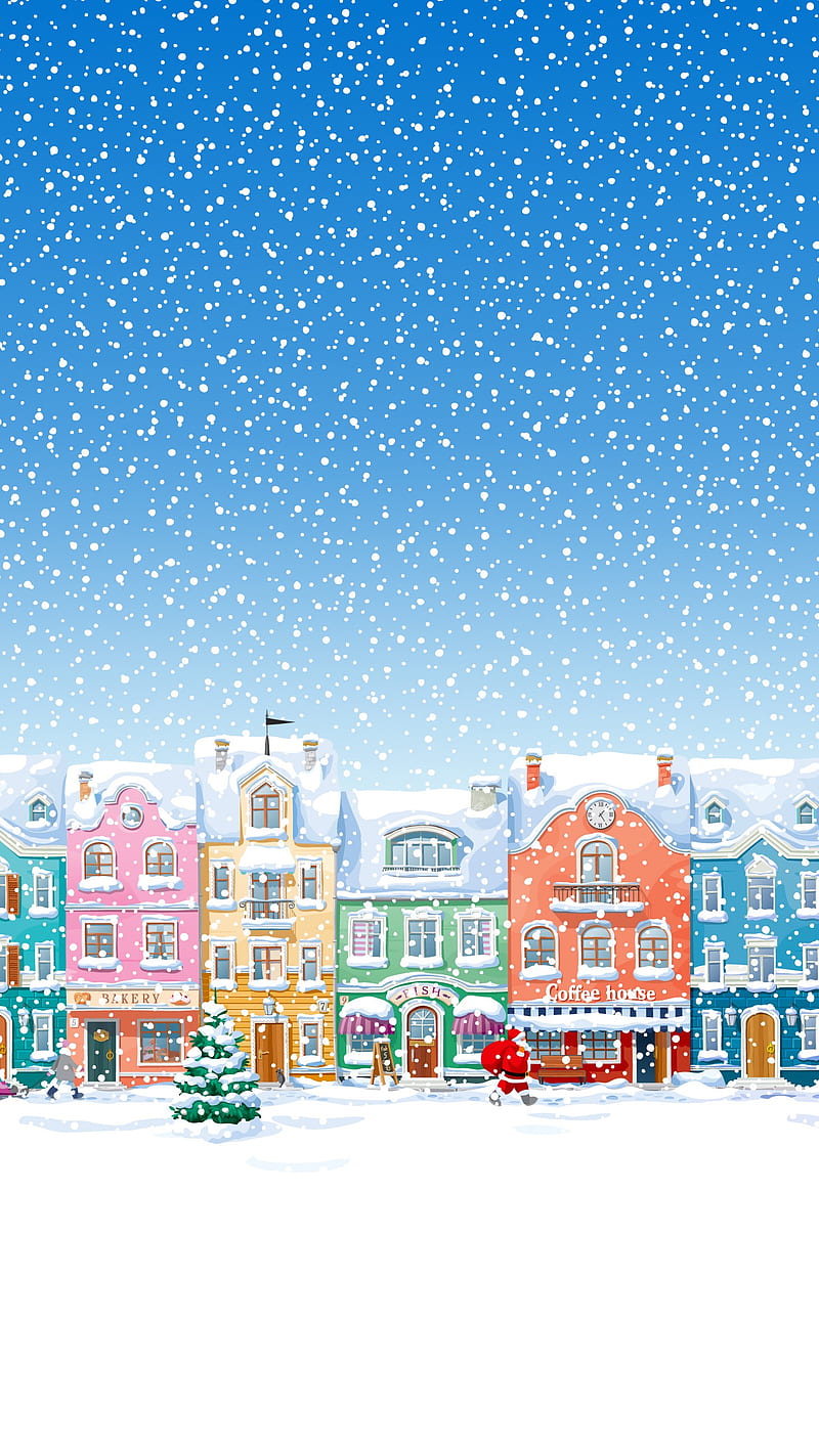 Christmas Village, christmas, village, HD phone wallpaper
