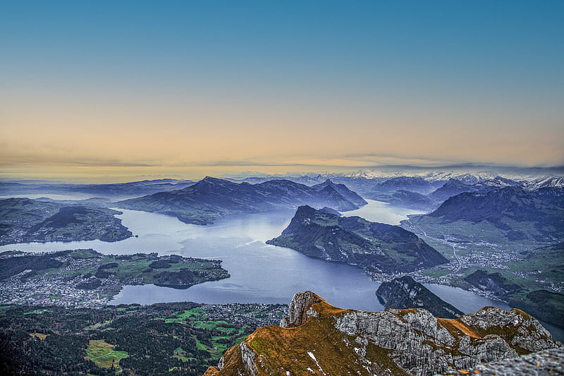 graphy, Landscape, Lake Lucerne , Alps, HD wallpaper