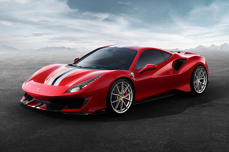 Ferrari 488 Pista, 2019, 711 horsepower, supercar, Italian sports cars, Ferrari, HD wallpaper