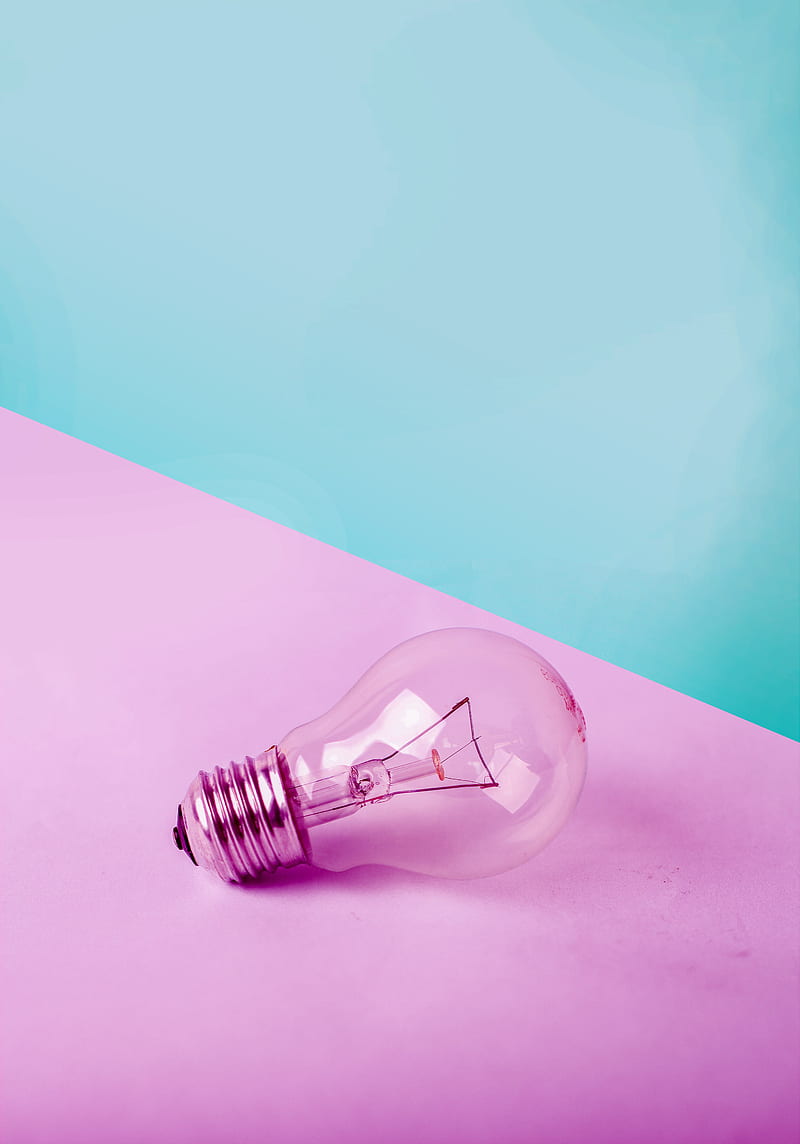 Light Bulb on White Surface, HD phone wallpaper