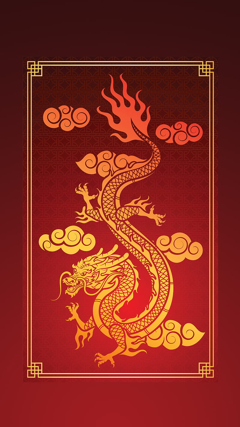 Red Dragon, Kiss, ancient, asian, china