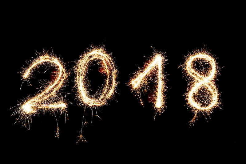 Happy New Year 2018, happy-new-year-2018, celebrations, HD wallpaper