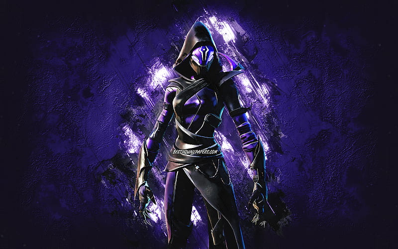 Ortnite Dread Skin, Fortnite, main characters, purple stone background ...