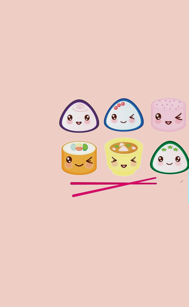 Cute Japanese Sushi Wallpapers  Top Free Cute Japanese Sushi Backgrounds   WallpaperAccess