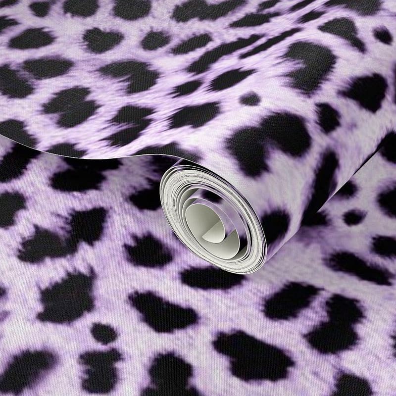 Purple Leopard Print, HD phone wallpaper
