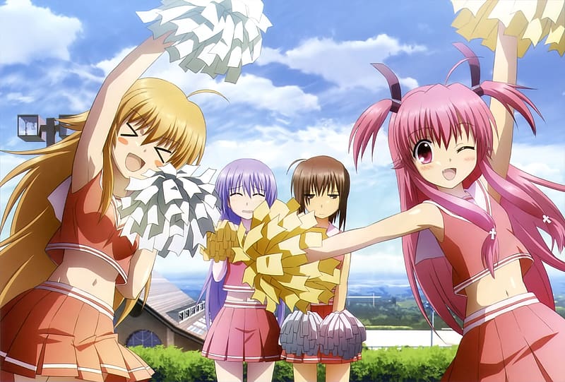 Anime, Yui (Angel Beats!), Angel Beats!, Shiori Sekine, Hisako (Angel Beats!), Miyuki Irie, HD wallpaper
