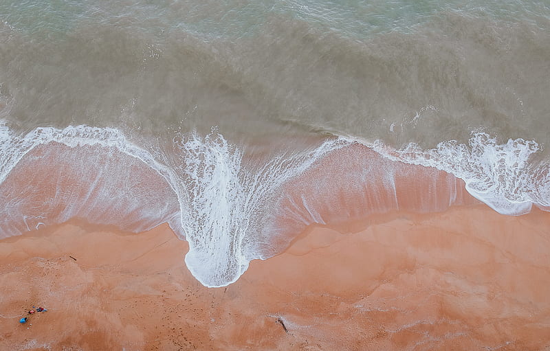 Calm Body of Water Beside Sand, HD wallpaper