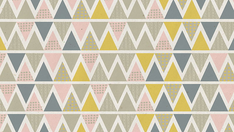 Colorful Cones Shapes Pattern Preppy Background Preppy, HD wallpaper