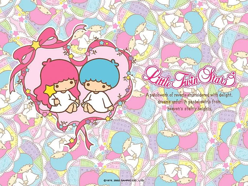 Be Positive   LITTLE TWIN STARS WALLPAPERS