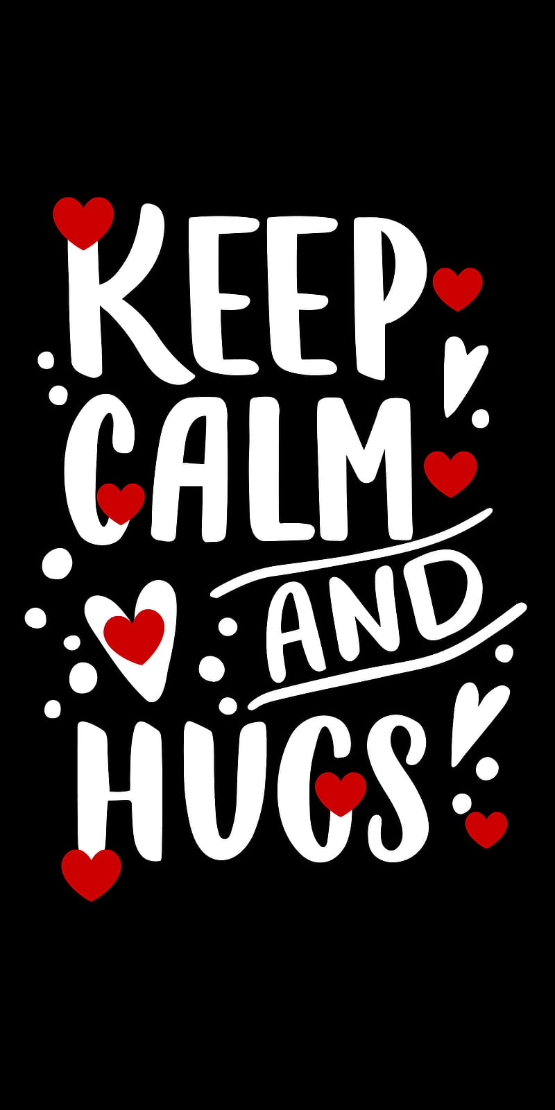 Hugs, calm, heart, keep, love, phone, red, sayings, valentine, HD phone wallpaper