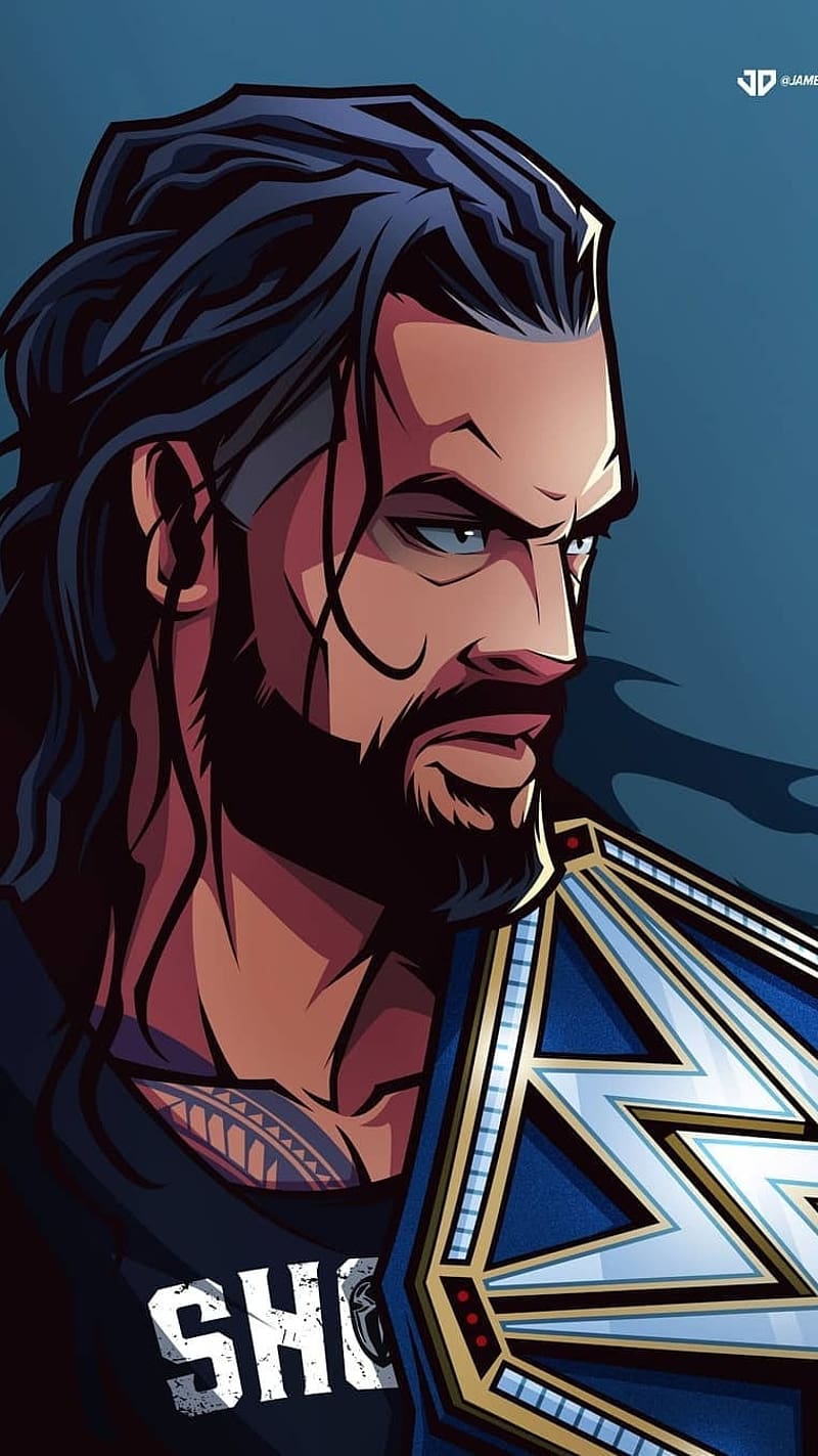 The Following Contest — pigtailsandcombatboots: Roman Reigns sketch card...