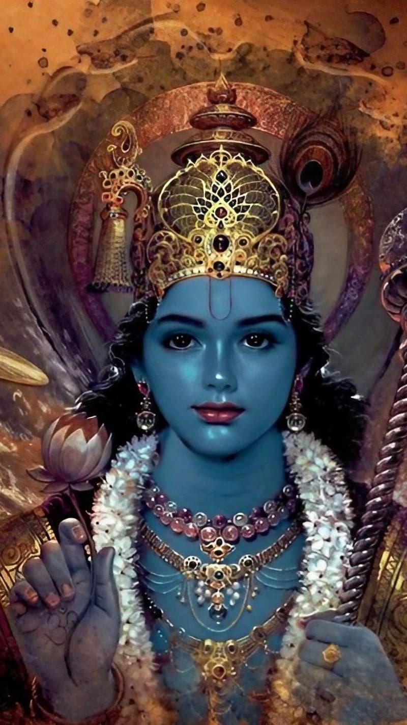 Vishnu, Lord Vishnu Animated, god, hari narayana, HD phone ...