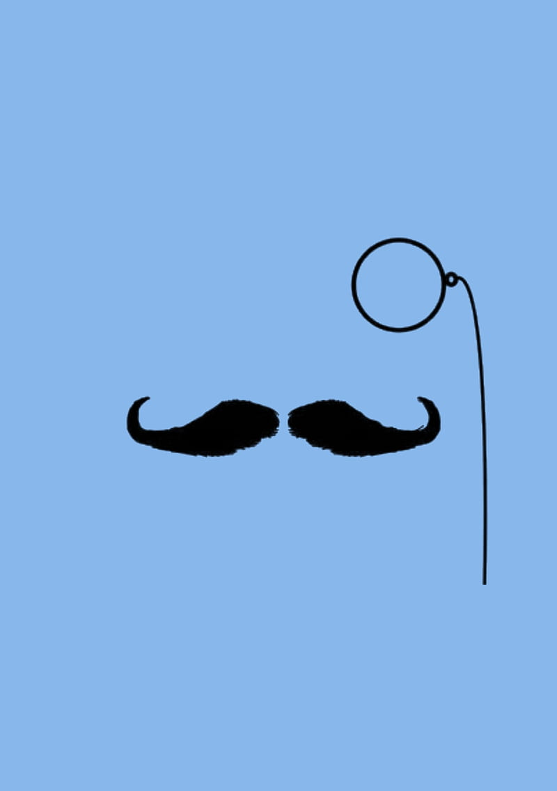 Bigote azul, bigote, bigotes, Fondo de pantalla de teléfono HD | Peakpx