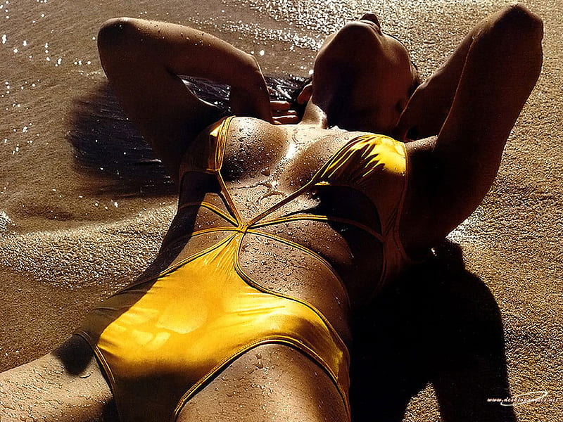 Tavares_Fernanda, hot, on sand, tavares-fernanda, HD wallpaper