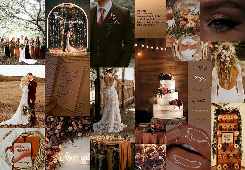 10 Aesthetic Brown Wallpapers : Desert Brown Wallpaper I Take You, Wedding  Readings, Wedding Ideas, Wedding Dresses