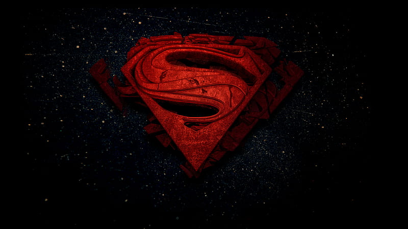 Superman 3d Logo , superman, superheroes, logo, 3d, behance, HD wallpaper
