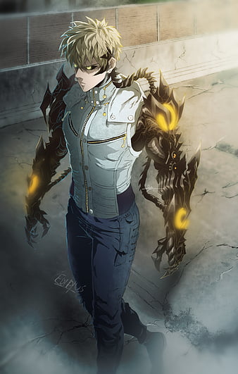 Saitama, anime, animeedit, genos, hero, japan, manga, onepunchman,  saitamaedit, HD phone wallpaper