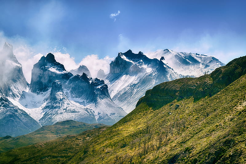 Mountains, Torres del Paine, HD wallpaper