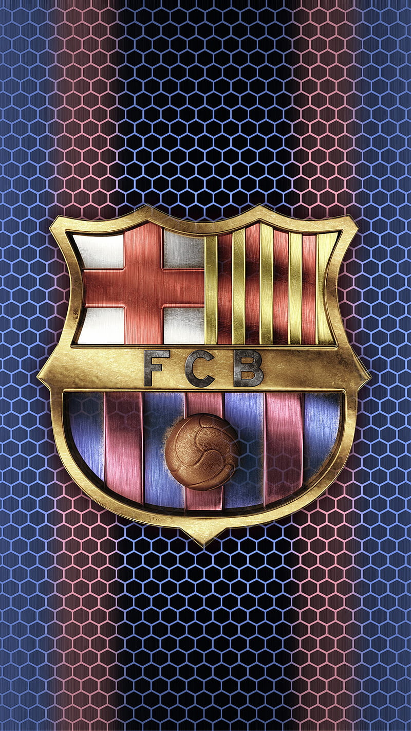 barca, barcelone, football, logo, soccer, HD phone wallpaper