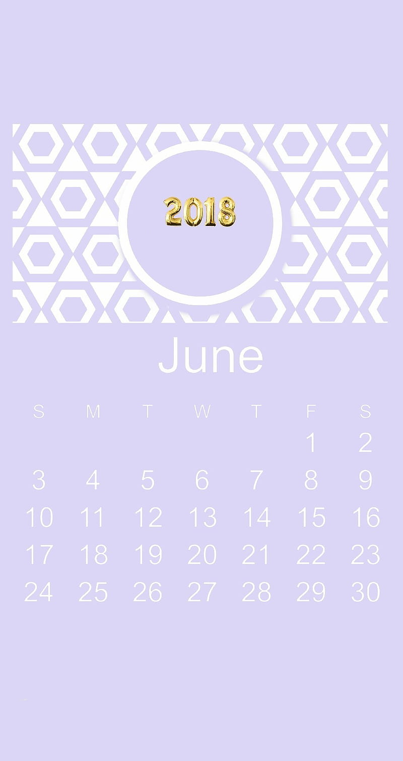 Lavender June, balloons, gold, honeycomb, june 2018, june calendar, june2018, junecalendar, lavendar, HD phone wallpaper