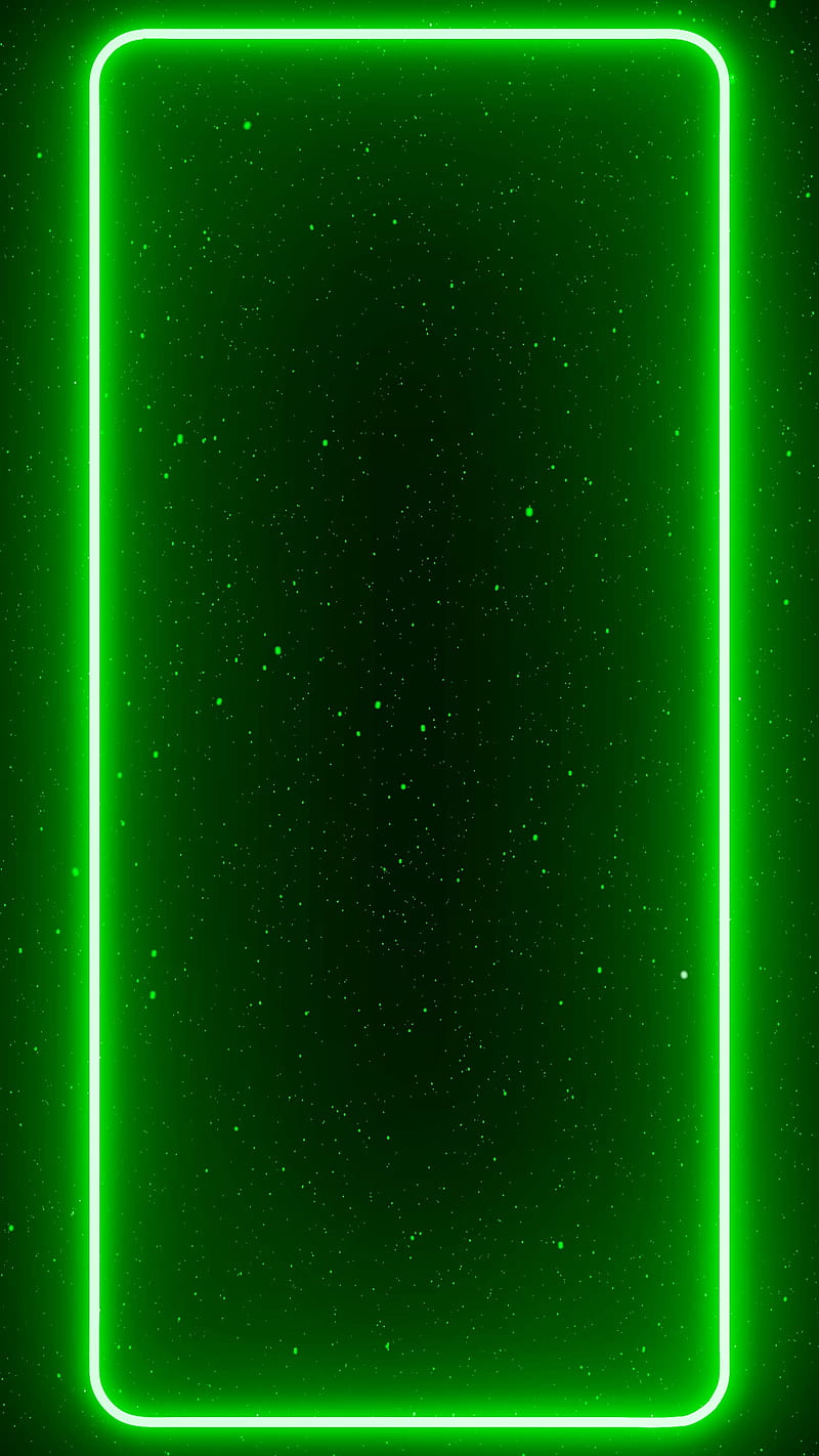 Neon 3d Frame Amoled Border Edge Glow Green Oled Star Hd Phone Wallpaper Peakpx