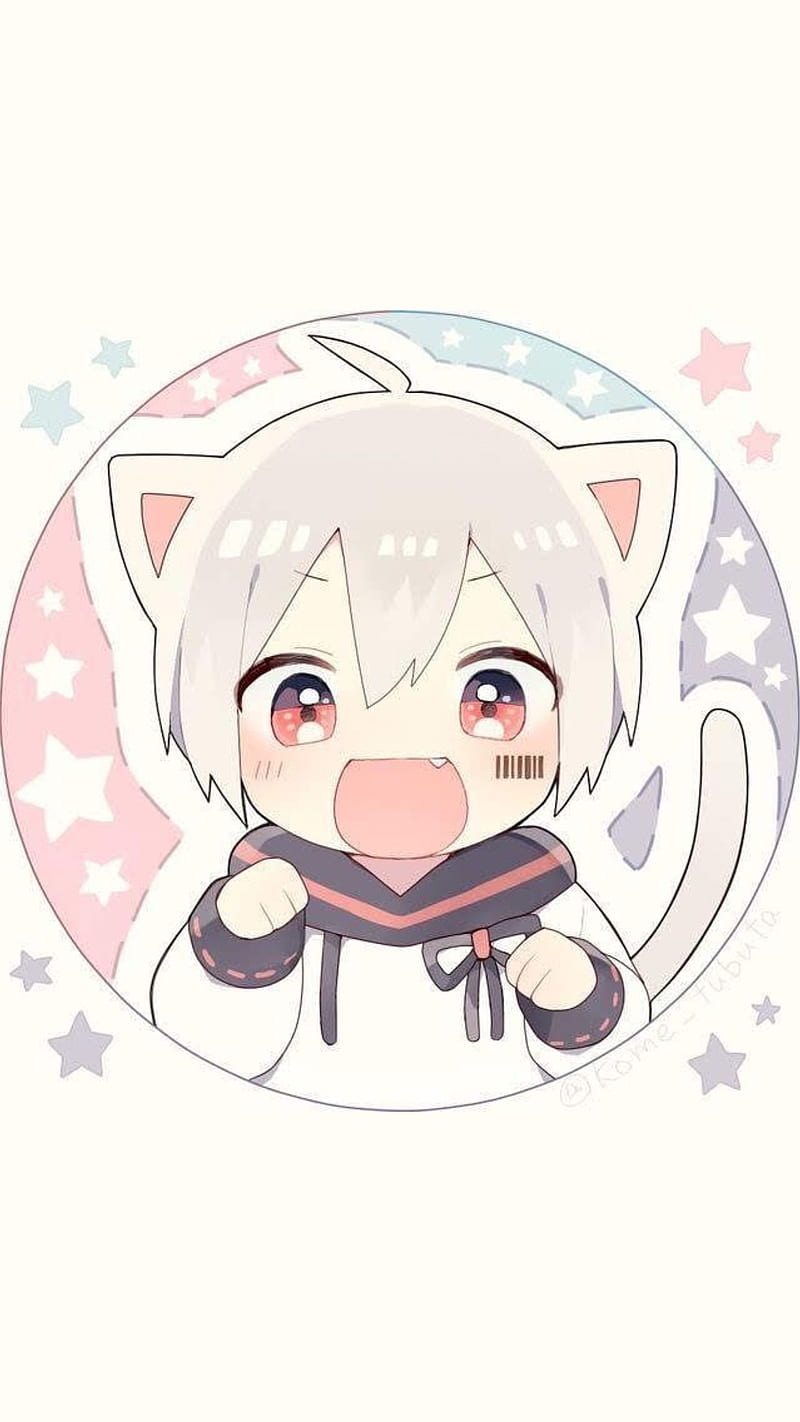 Catboy cute anime pastels for Manga lovers