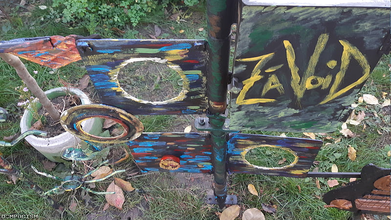 ZaVoid, scrap metal art, iron works, dompacism, HD wallpaper