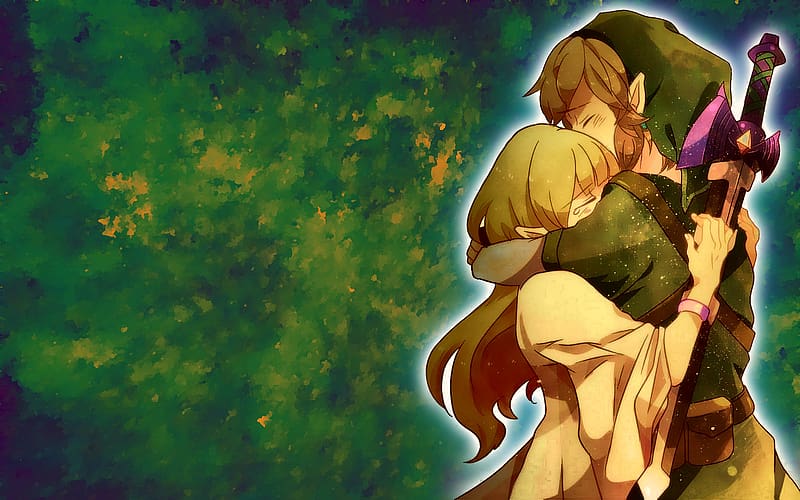 Link, Hug, Video Game, Zelda, The Legend Of Zelda: Skyward Sword, HD wallpaper