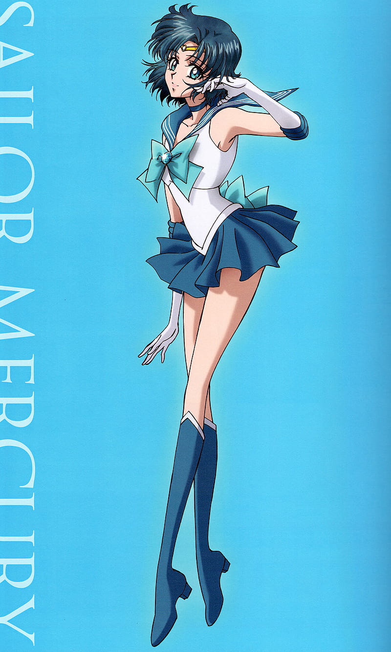 Sailor Mercury, anime, girl, HD phone wallpaper | Peakpx