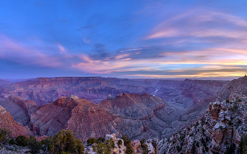 Arizona Navajo Canyon Sunrise 2020 Nature Scenery, HD wallpaper