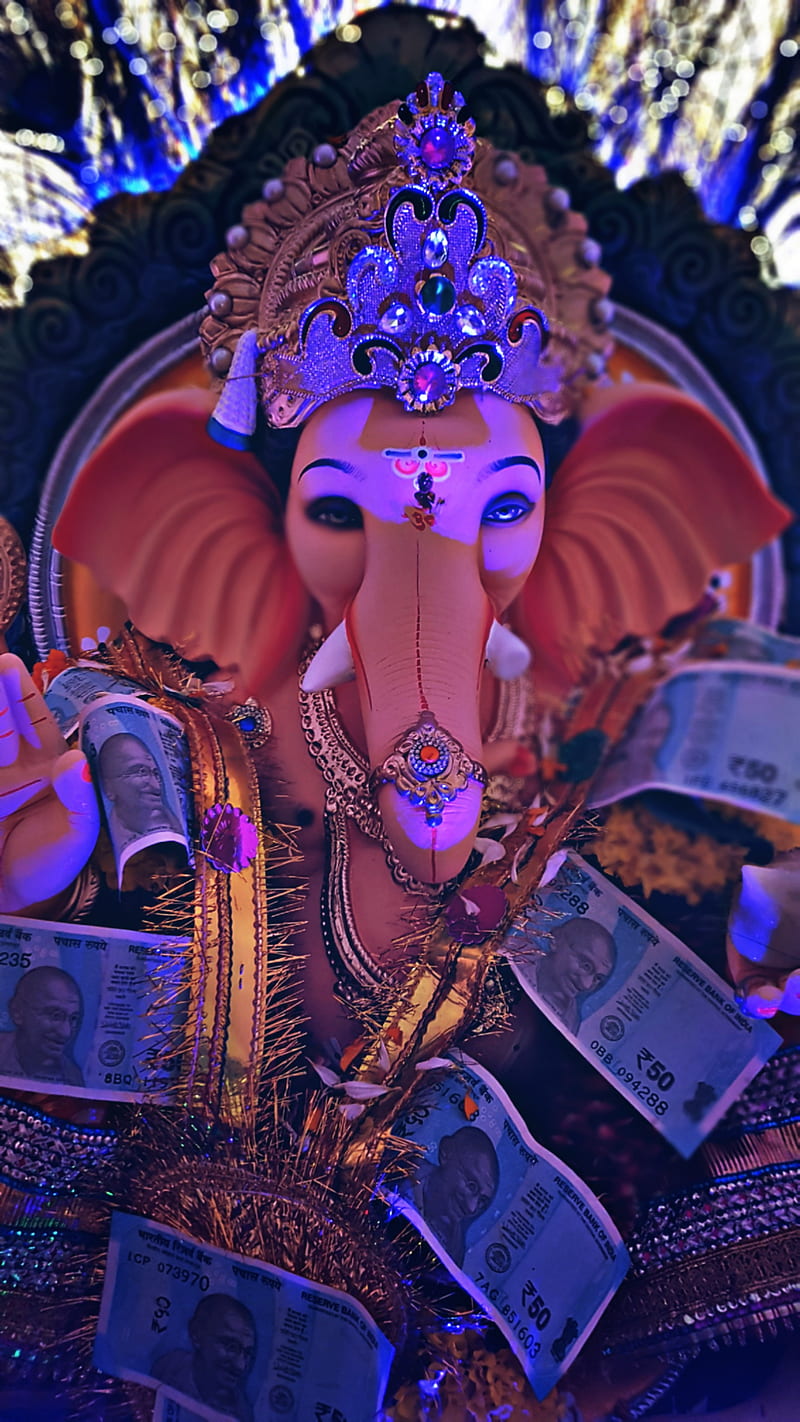 Ganesha, bappa, ganesh, ganpati, lord, HD phone wallpaper