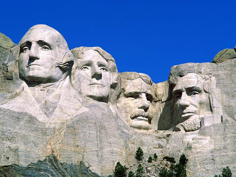 Presidential Portraits Mount Rushmore National Monument South Dakota, architectures, monuments, HD wallpaper