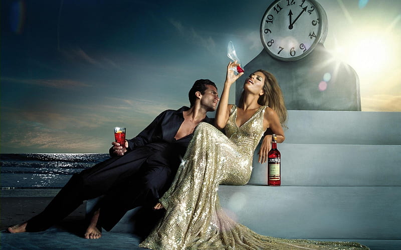 Campari eva mendes enjoyment-2012 brand advertising, HD wallpaper