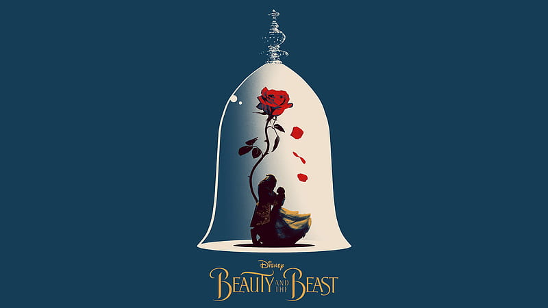 Beauty And The Beast Poster Artwork, beauty-and-the-beast, 2017-movies, movies, poster, artwork, HD wallpaper