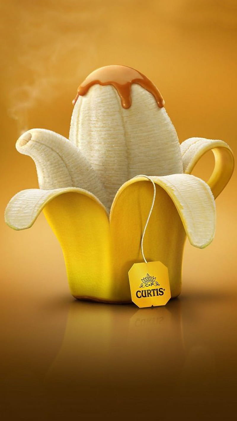 banana tea, brown, caramel, fruit, orange, hop, yellow, HD phone wallpaper