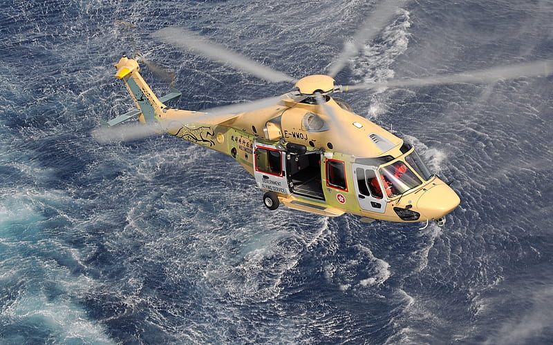 Airbus Helicopters H175, Eurocopter EC175, rescue helicopter, coast guard, modern helicopters, Airbus Helicopters, HD wallpaper