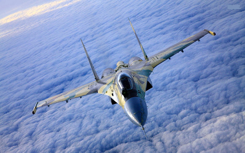 Sukhoi Su-27 'Flanker', su 27, russian air force, jet fighter, sukhoi, HD wallpaper