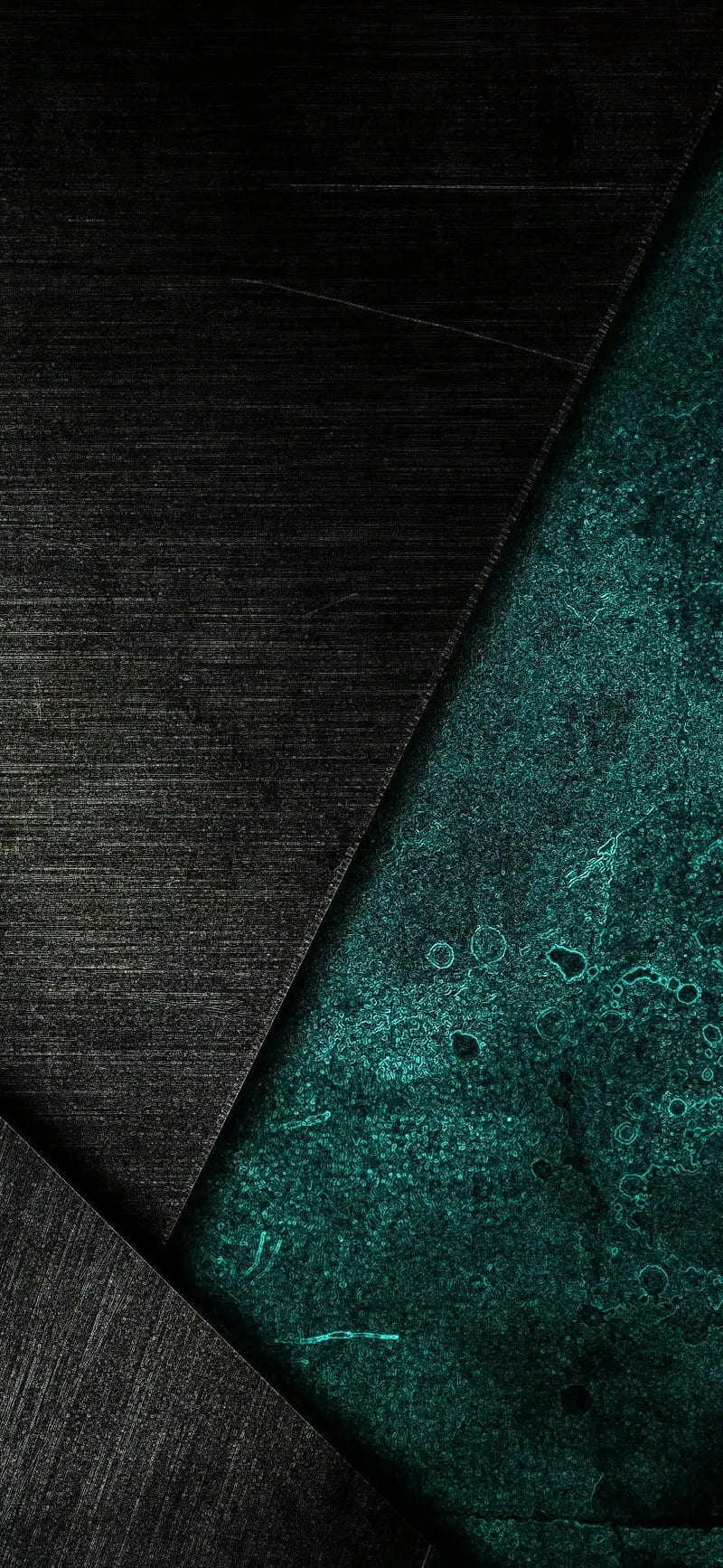 Dark Abstract, black, green, material, HD phone wallpaper