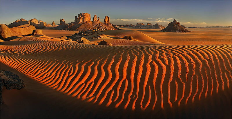 desert, col, mountains, nature, fun, HD wallpaper